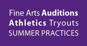 Ad Block - FA Auditions and Athletics Try Outs