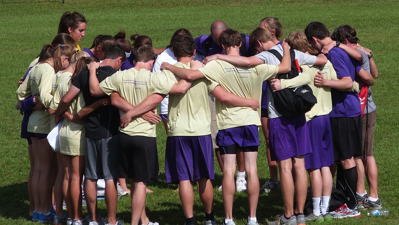 Track Team 2012 - praying at sectional - Track Team 2012 - praying Track Team 2012 - praying at sectional - Track Team 2012 - praying