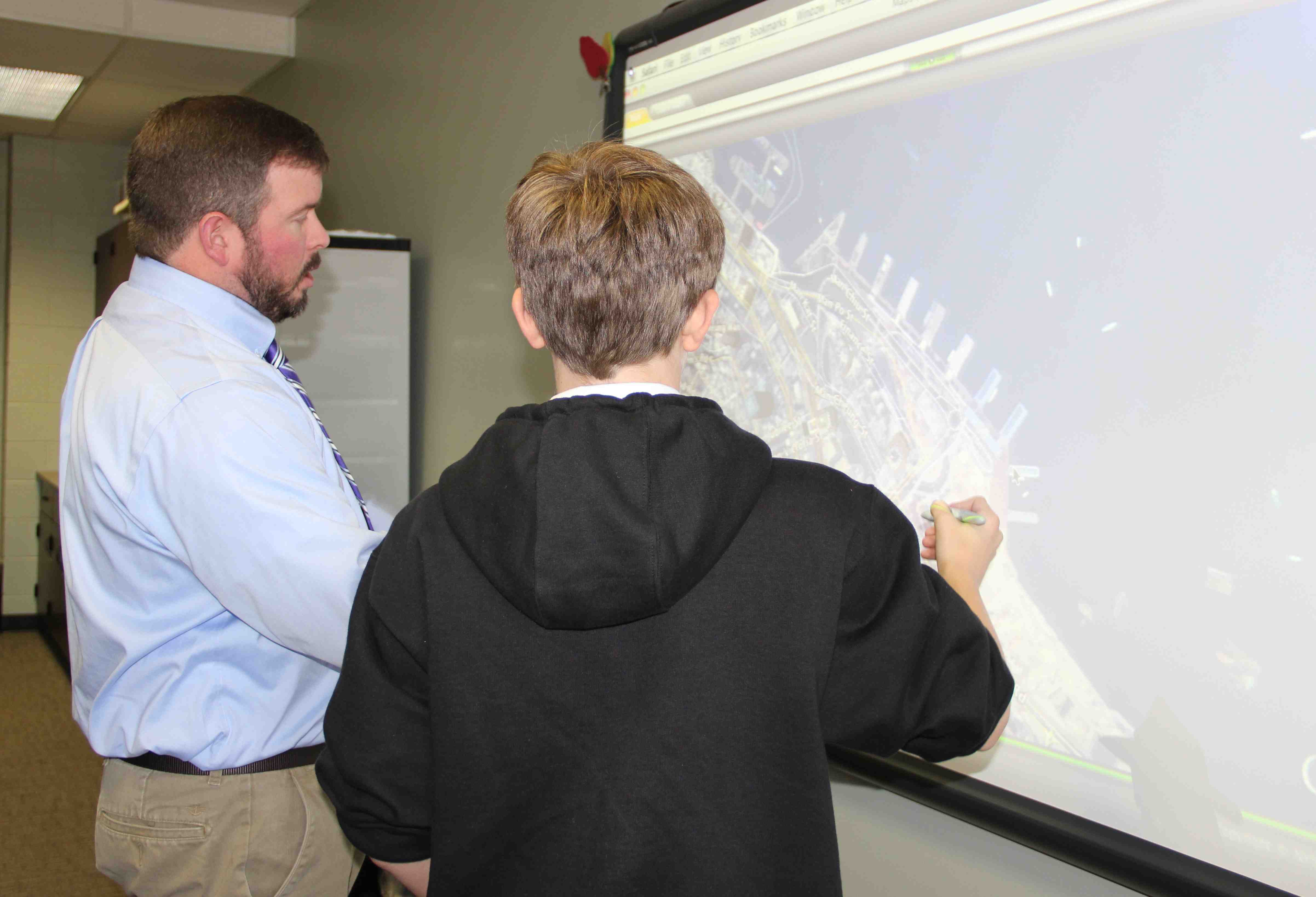 Technology_mr. jordan with student Technology_mr. jordan with student